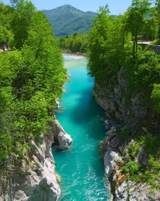 Flusstal der Soča