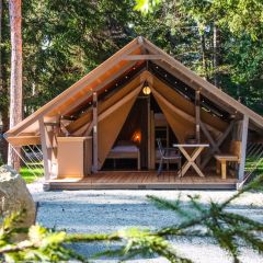 NEW roundabout, glamping tents, solar power plant